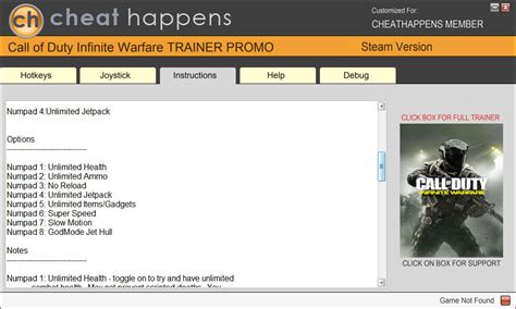 infinite warfare trainer|infinite warfare cheat engine.